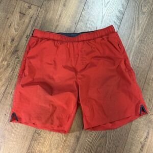Rhone Shorts Mens M Red Athletic Running Lined 7" Inseam  Pocket Lightweight
